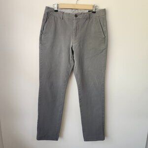 Bonobos Men’s Slim Fit Gray Chinos Pants 33x32 Stretch Casual